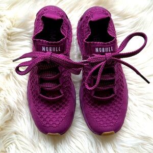 NOBULL Mulberry Purple Knit Runner Size 5 Like New